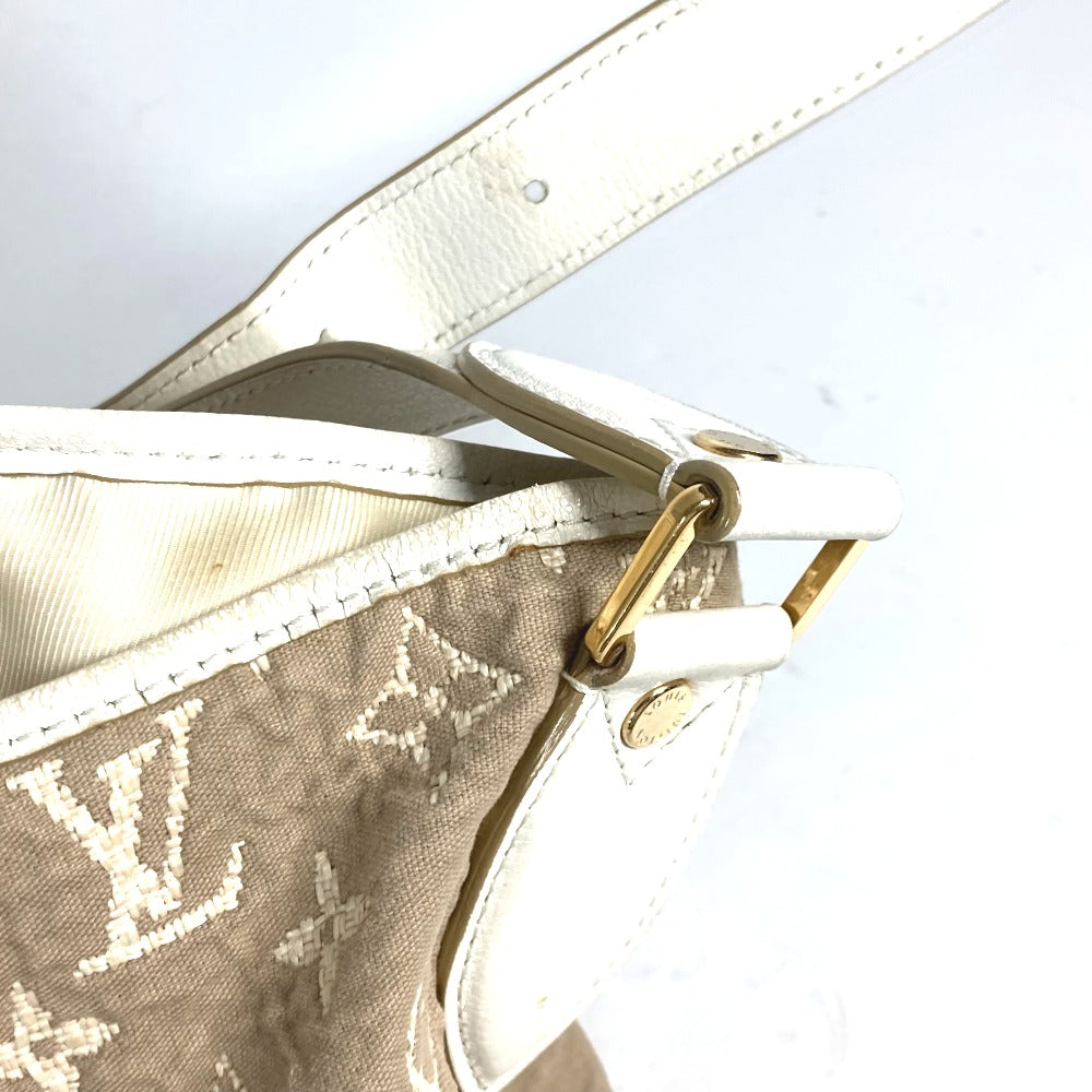 LOUIS VUITTON M93499 モノグラム サビア ブザスPM トートバッグ カバン 肩掛け バッグ ショルダーバッグ コットン レディース ベージュ