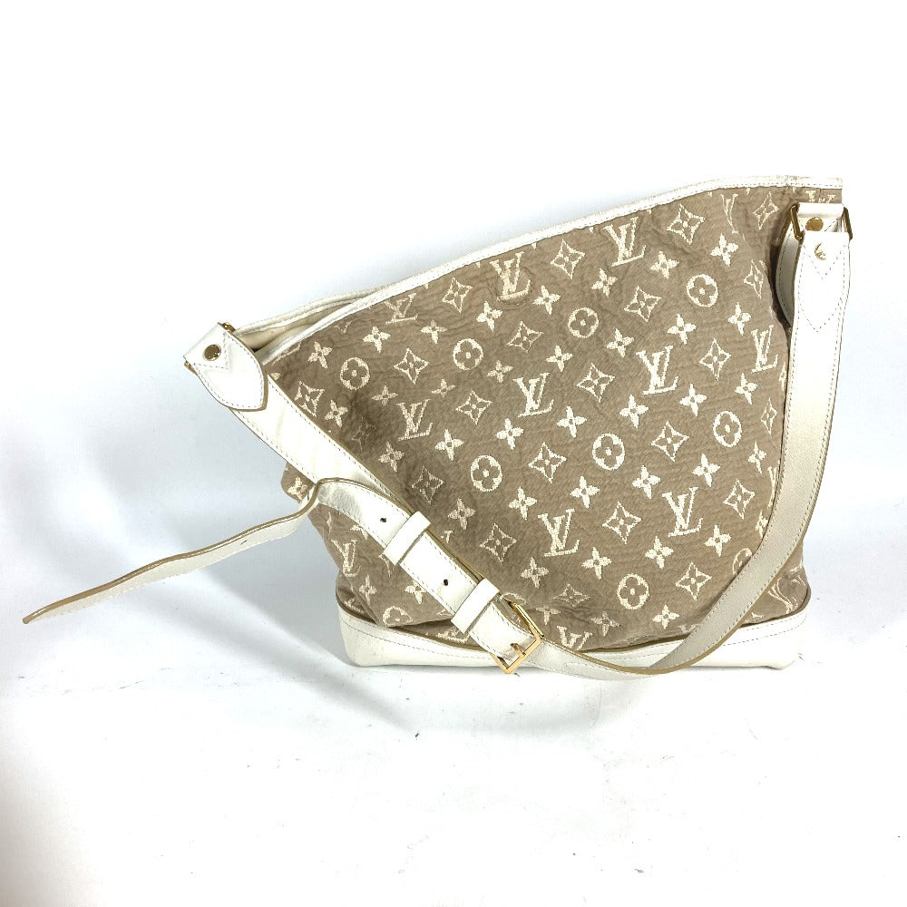 LOUIS VUITTON M93499 モノグラム サビア ブザスPM トートバッグ カバン 肩掛け バッグ ショルダーバッグ コットン レディース ベージュ