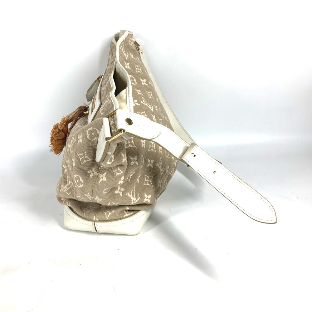 LOUIS VUITTON M93499 モノグラム サビア ブザスPM トートバッグ カバン 肩掛け バッグ ショルダーバッグ コットン レディース ベージュ