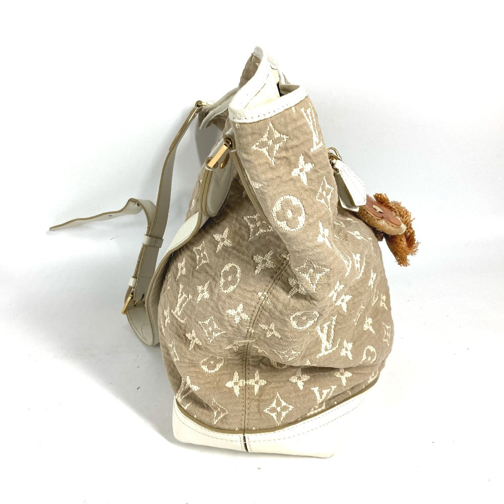 LOUIS VUITTON M93499 モノグラム サビア ブザスPM トートバッグ カバン 肩掛け バッグ ショルダーバッグ コットン レディース ベージュ