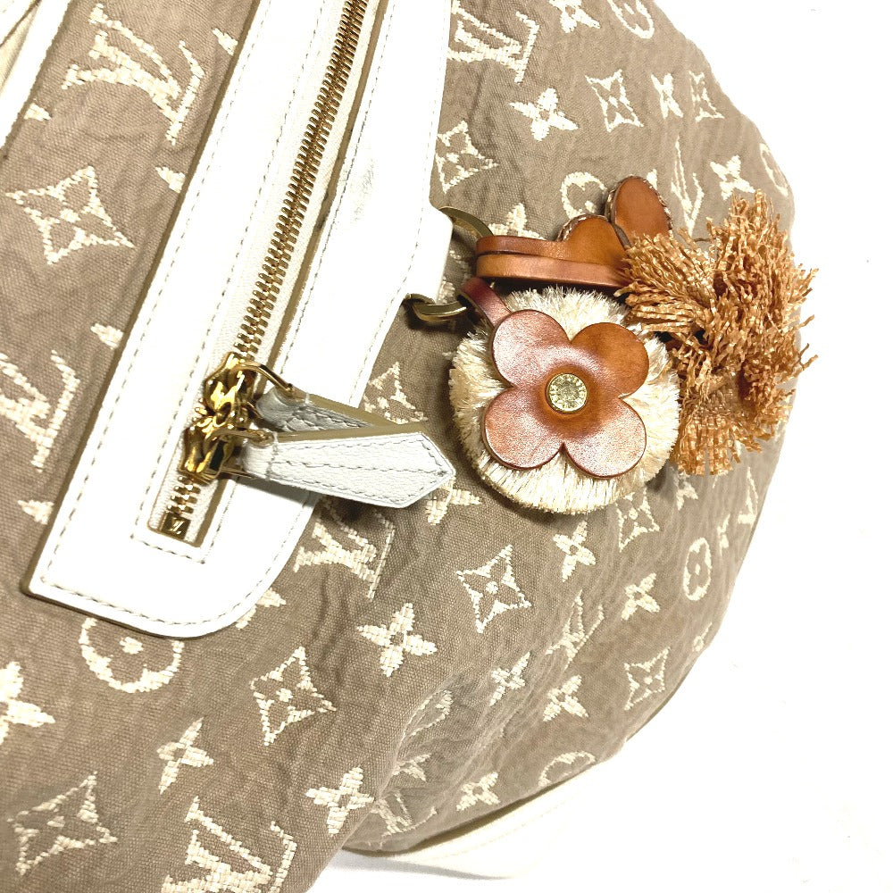 LOUIS VUITTON M93499 モノグラム サビア ブザスPM トートバッグ カバン 肩掛け バッグ ショルダーバッグ コットン レディース ベージュ
