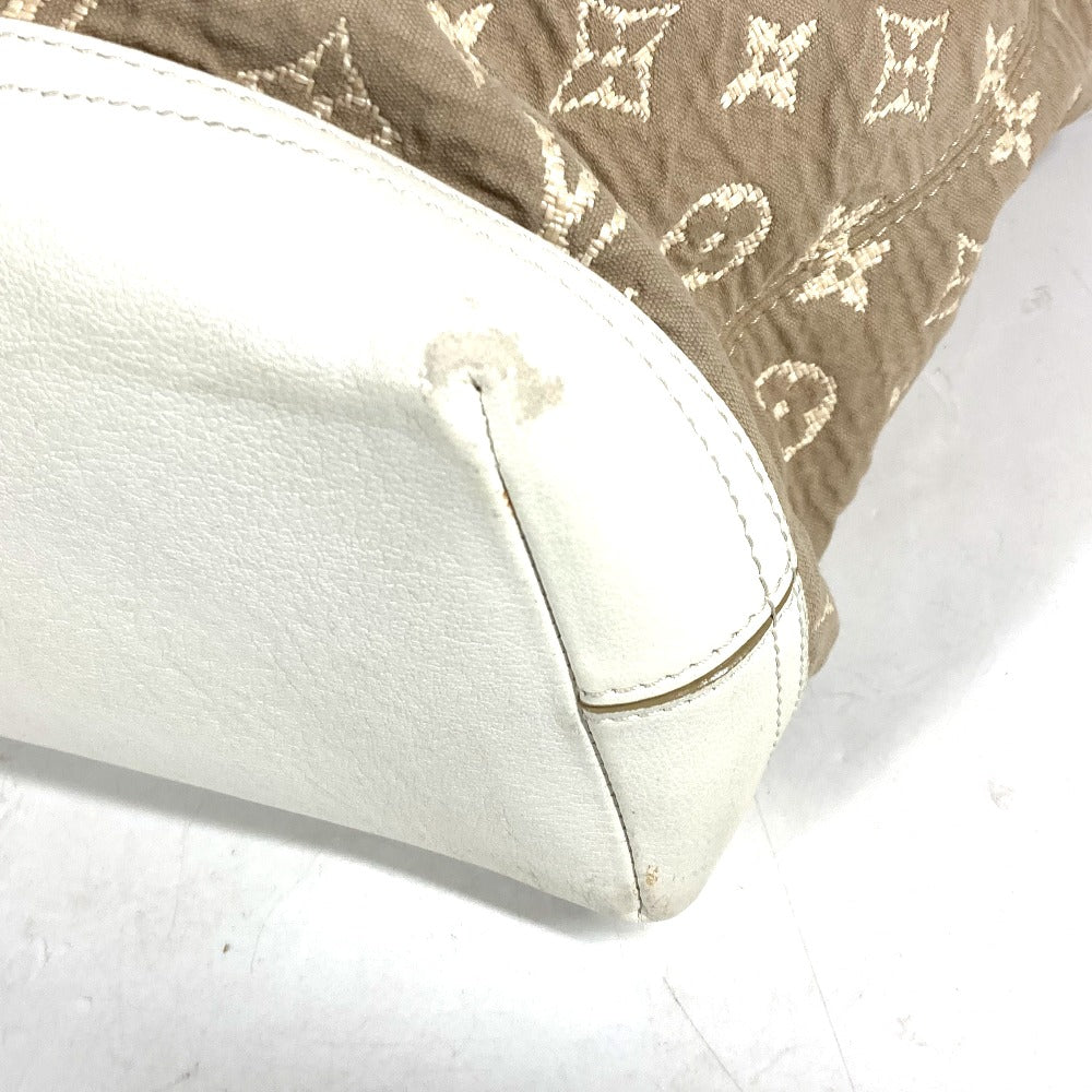 LOUIS VUITTON M93499 モノグラム サビア ブザスPM トートバッグ カバン 肩掛け バッグ ショルダーバッグ コットン レディース ベージュ