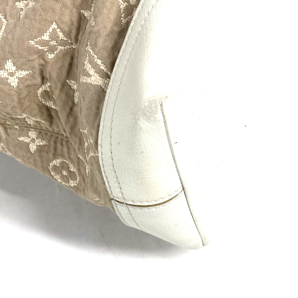 LOUIS VUITTON M93499 モノグラム サビア ブザスPM トートバッグ カバン 肩掛け バッグ ショルダーバッグ コットン レディース ベージュ