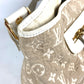 LOUIS VUITTON M93499 モノグラム サビア ブザスPM トートバッグ カバン 肩掛け バッグ ショルダーバッグ コットン レディース ベージュ