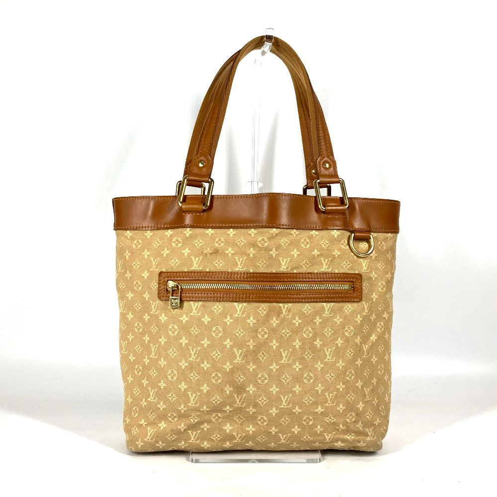 LOUIS VUITTON M92683 モノグラムミニ ルシーユGM カバン 肩掛け トートバッグ ショルダーバッグ モノグラムミニキャンバス レディース ベージュ