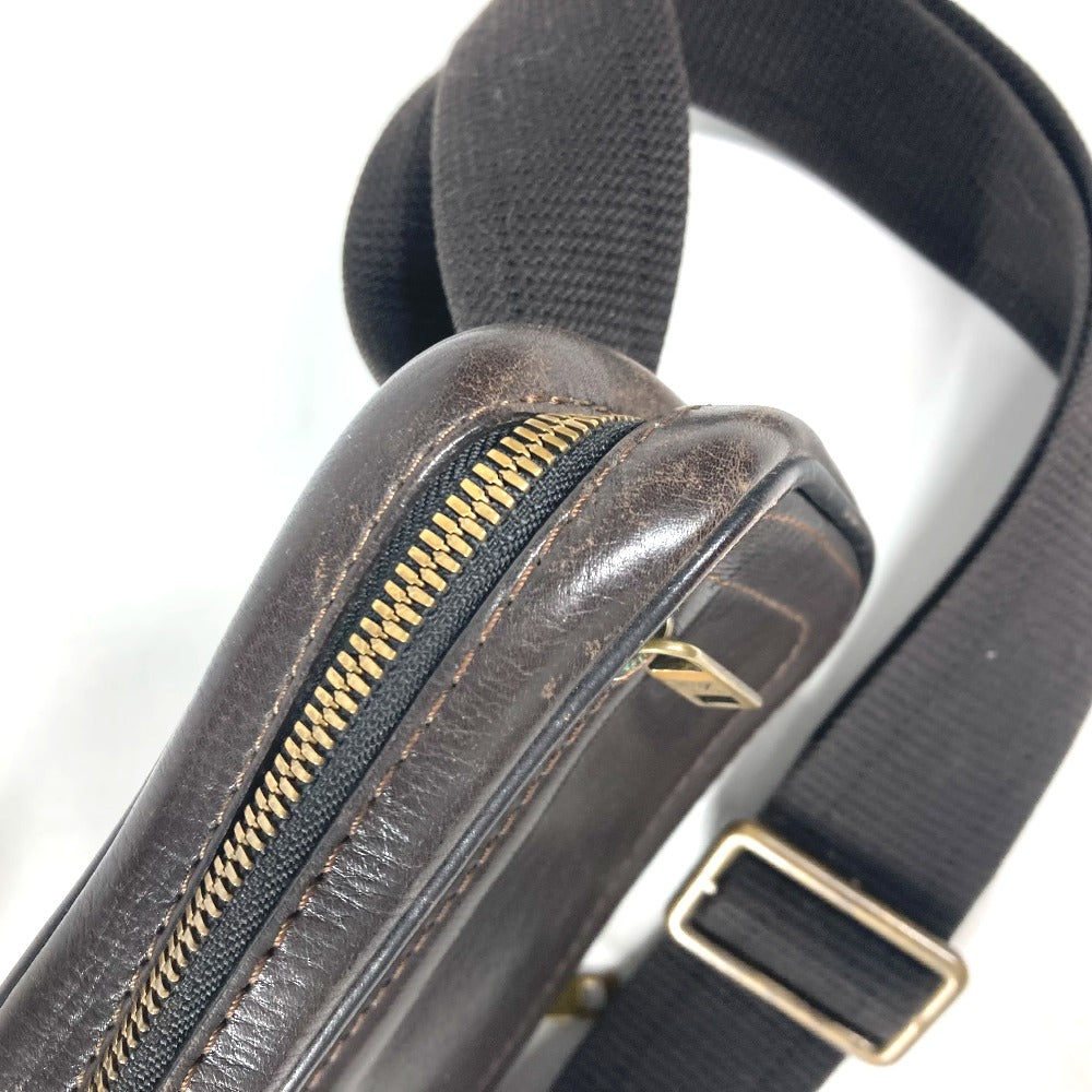 LOUIS VUITTON M92535 ユタ スィウ カバン ベルトバッグ ウエストポーチ ボディバッグ ユタレザー メンズ カフェ ブラウン