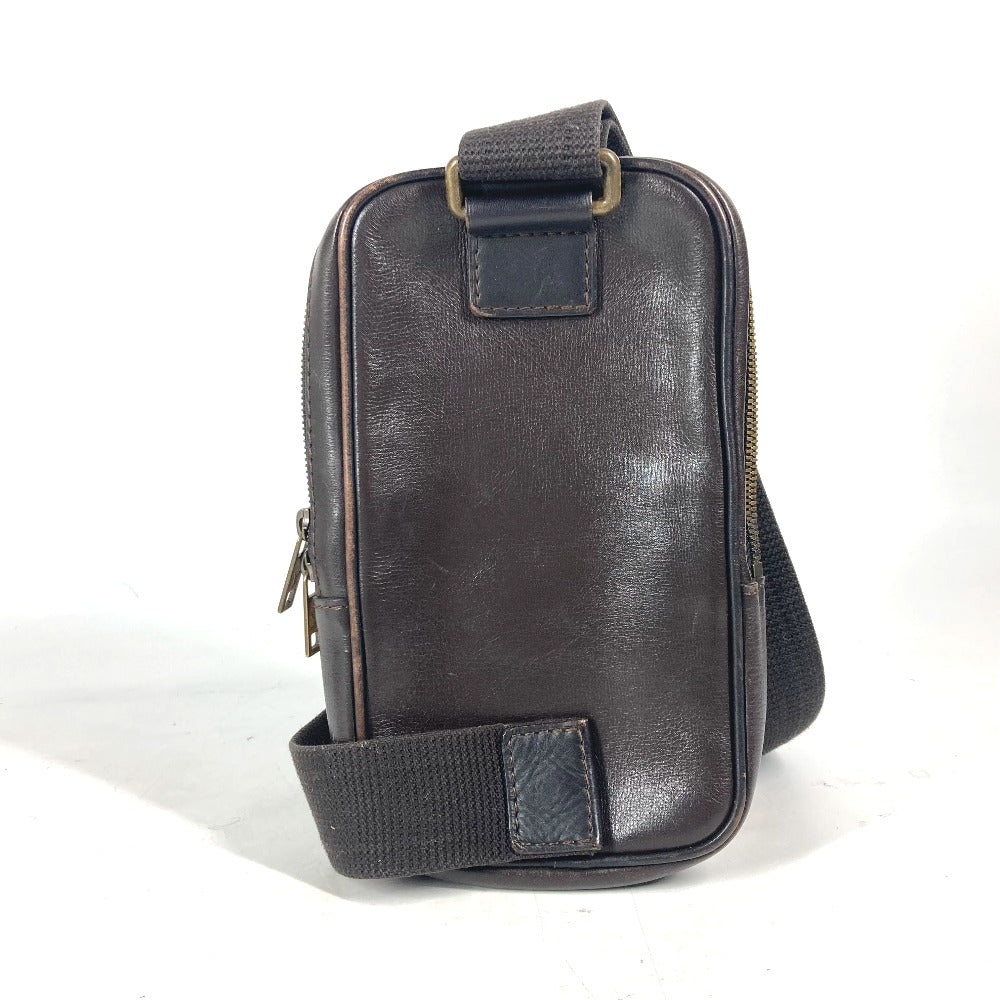 LOUIS VUITTON M92535 ユタ スィウ カバン ベルトバッグ ウエストポーチ ボディバッグ ユタレザー メンズ カフェ ブラウン