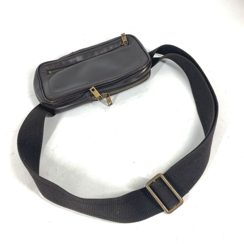 LOUIS VUITTON M92535 ユタ スィウ カバン ベルトバッグ ウエストポーチ ボディバッグ ユタレザー メンズ カフェ ブラウン