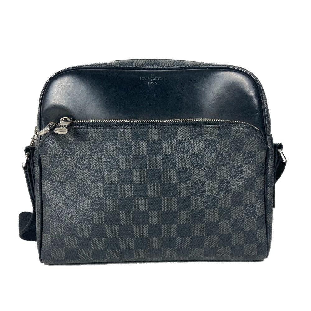 LOUIS VUITTON N41408 ダミエグラフィット デイトンPM カバン メッセンジャーバッグ 斜め掛け ショルダーバッグ ダミエグラフィットキャンバス メンズ ブラック