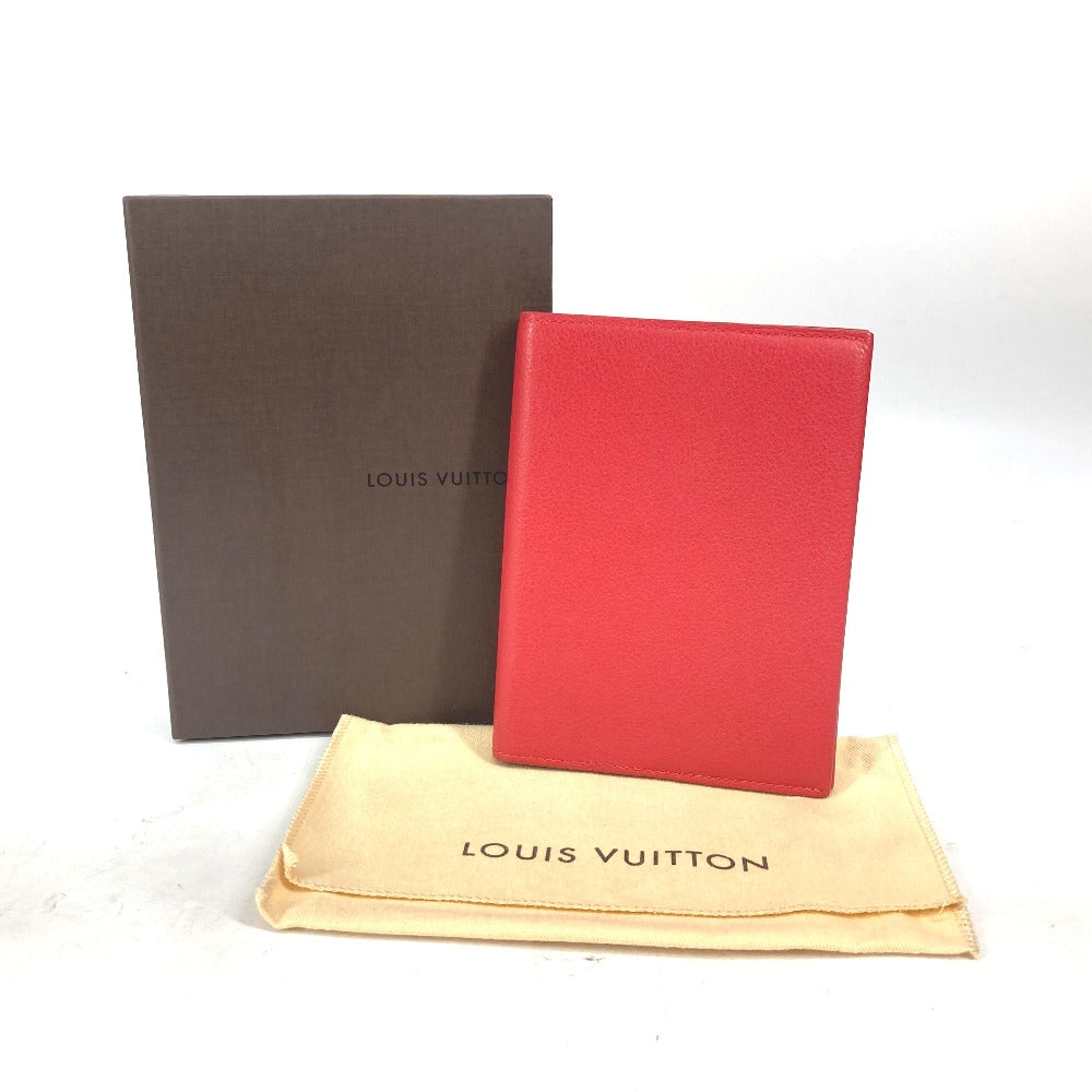 LOUIS VUITTON M58151 クヴェルテュール・カルネPM システム手帳 ブックカバー ステーショナリー 手帳カバー レザー ユニセックス レッド