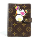 LOUIS VUITTON R20011 モノグラム パンダ アジェンダPM 村上隆コラボ 手帳カバー モノグラムキャンバス レディース ブラウン