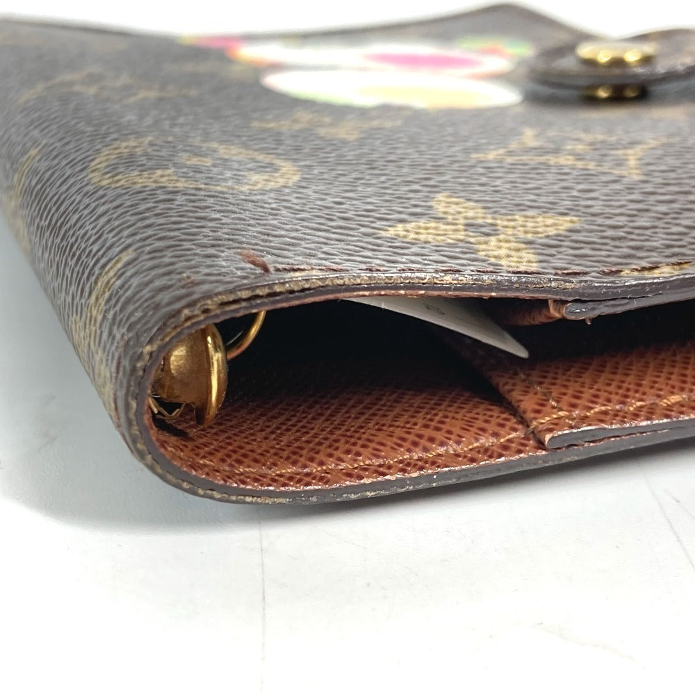 LOUIS VUITTON R20011 モノグラム パンダ アジェンダPM 村上隆コラボ 手帳カバー モノグラムキャンバス レディース ブラウン