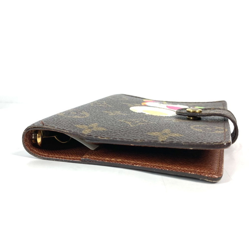 LOUIS VUITTON R20011 モノグラム パンダ アジェンダPM 村上隆コラボ 手帳カバー モノグラムキャンバス レディース ブラウン