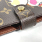 LOUIS VUITTON R20011 モノグラム パンダ アジェンダPM 村上隆コラボ 手帳カバー モノグラムキャンバス レディース ブラウン
