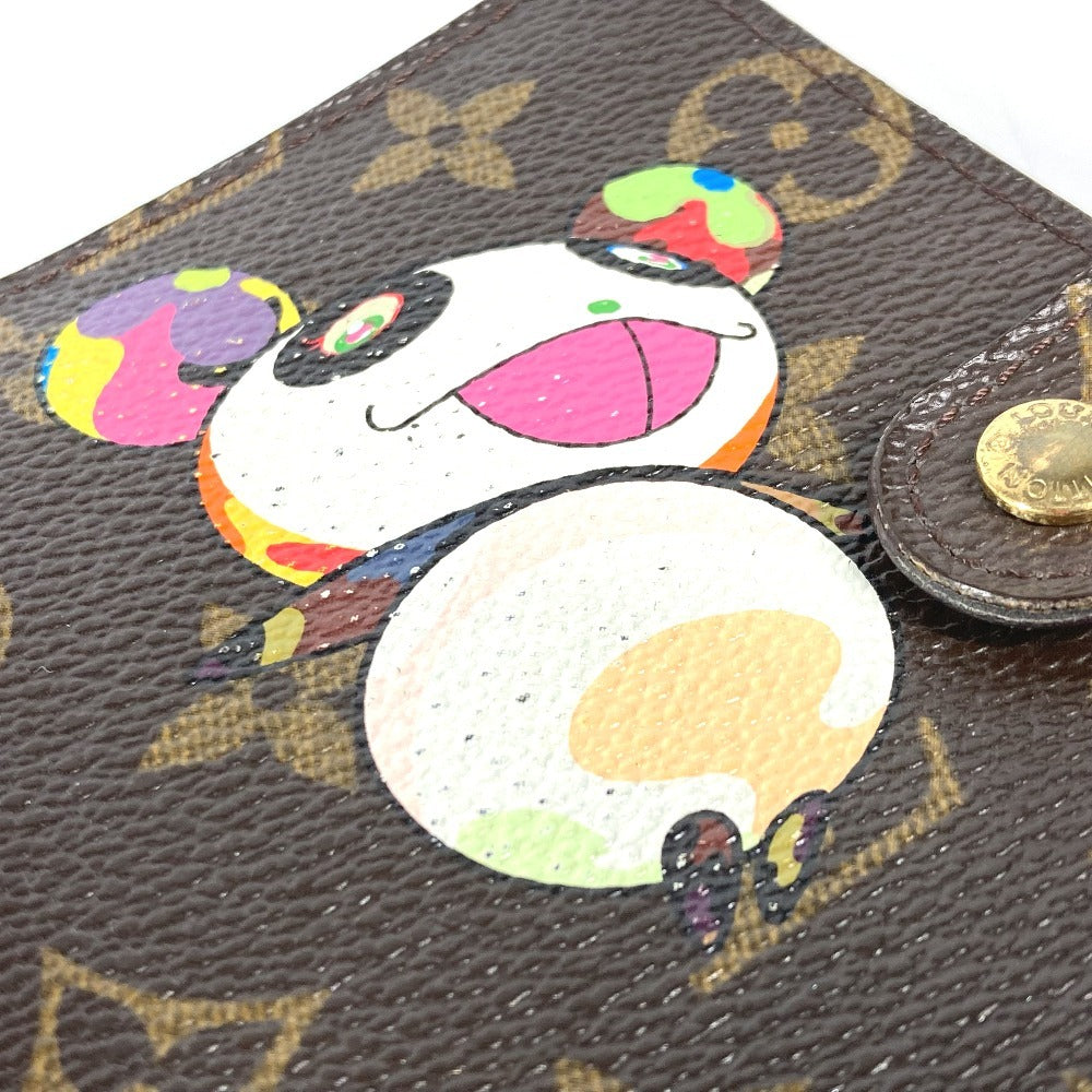 LOUIS VUITTON R20011 モノグラム パンダ アジェンダPM 村上隆コラボ 手帳カバー モノグラムキャンバス レディース ブラウン