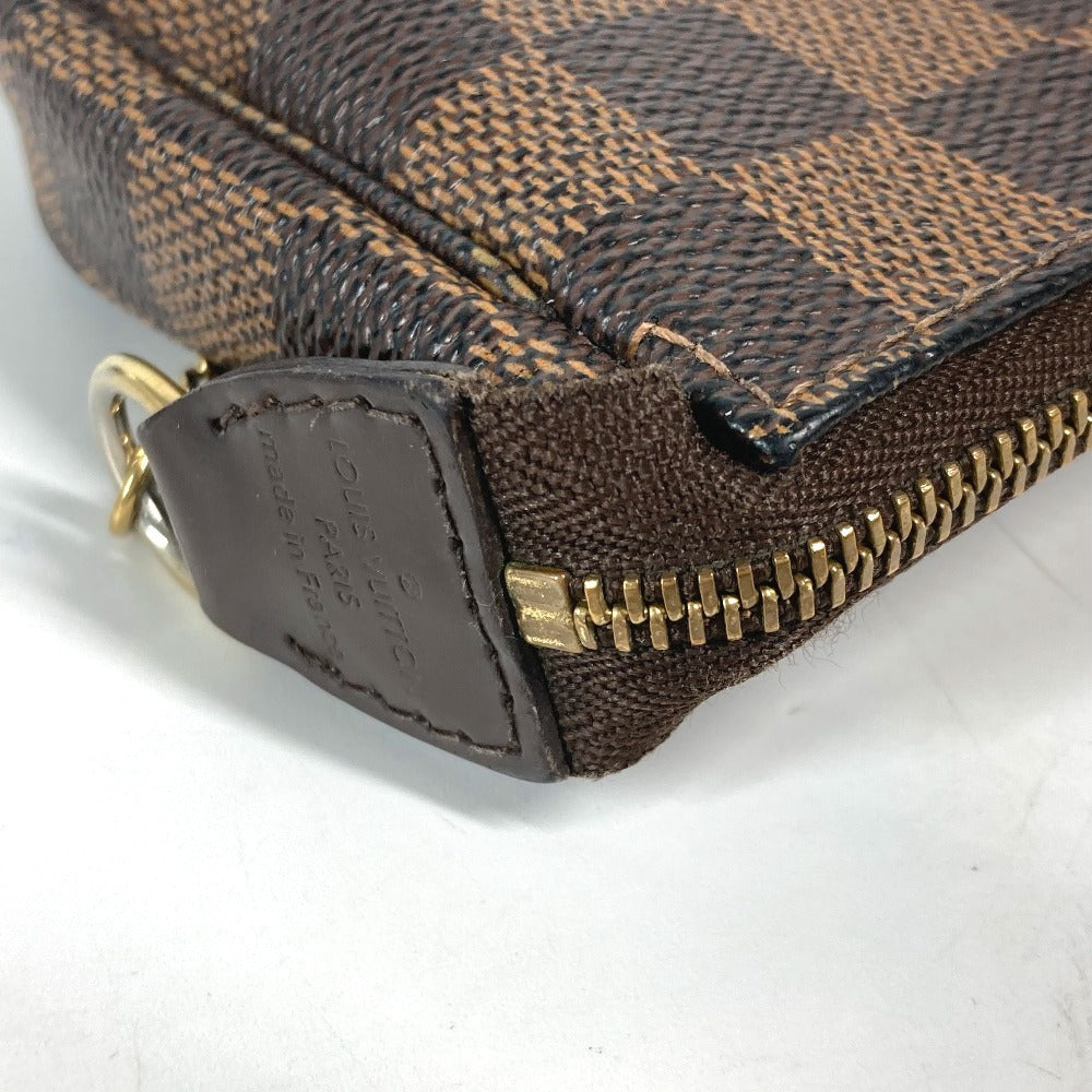 LOUIS VUITTON N58011 ダミエ T＆B ミニ ポシェット アクセソワール カバン アクセサリーポーチ チェーン ハンドバッグ ダミエキャンバス レディース エベヌ ブラウン