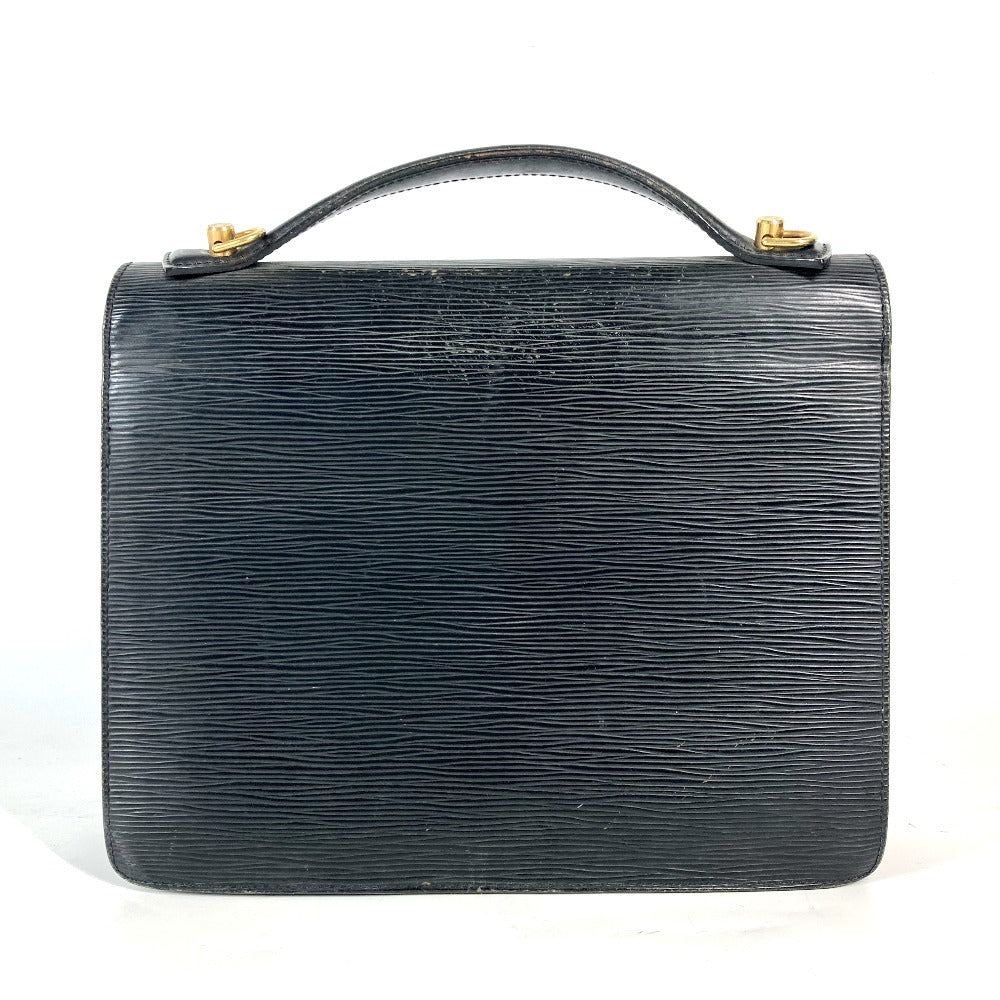 LOUIS VUITTON M52122 エピ モンソー カバン ビジネスバッグ ハンドバッグ エピレザー メンズ ノワール ブラック