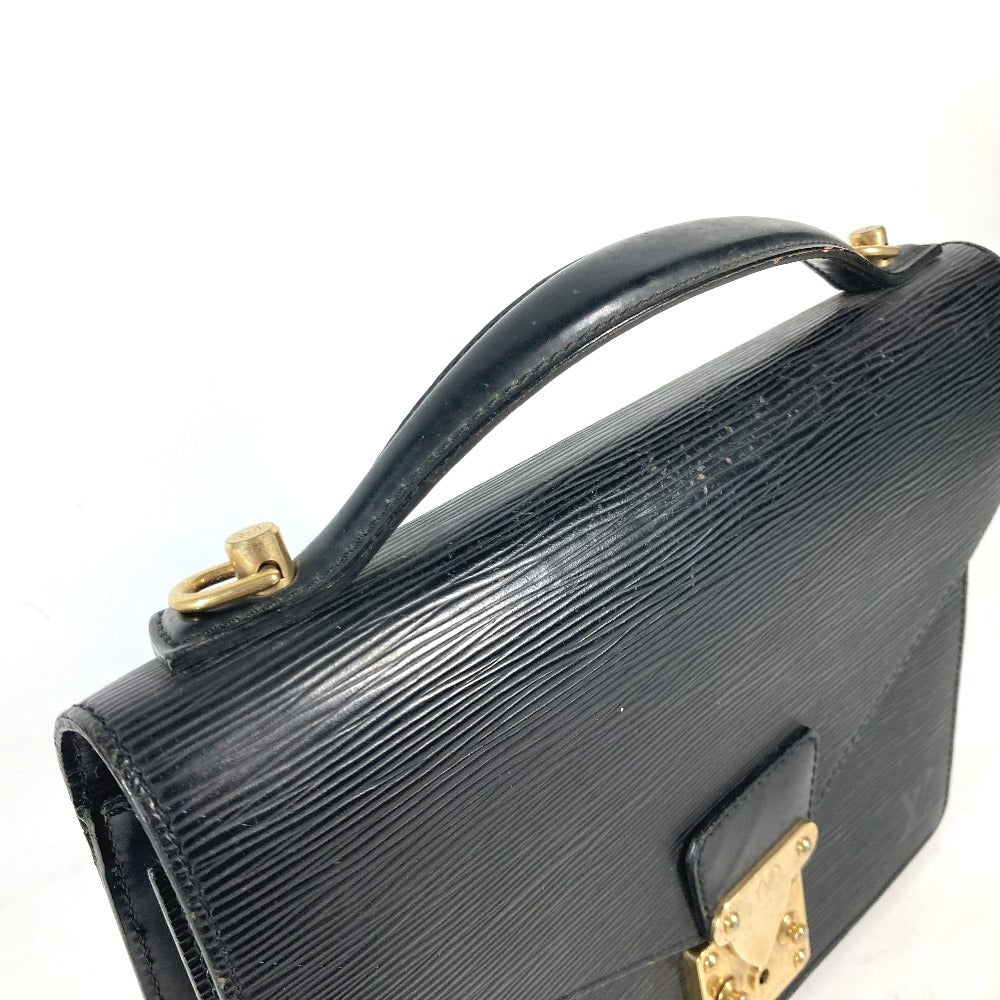 LOUIS VUITTON M52122 エピ モンソー カバン ビジネスバッグ ハンドバッグ エピレザー メンズ ノワール ブラック