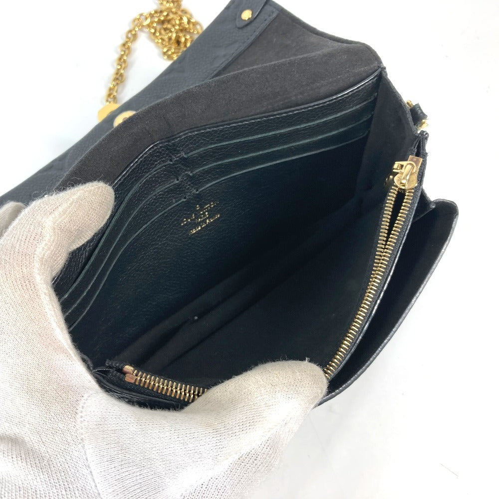 LOUIS VUITTON M67839 モノグラムアンプラント ポルトフォイユ・ヴァヴァン チェーンウォレット カバン ショルダーバッグ 長財布 モノグラムアンプラントレザー レディース ノワール ブラック