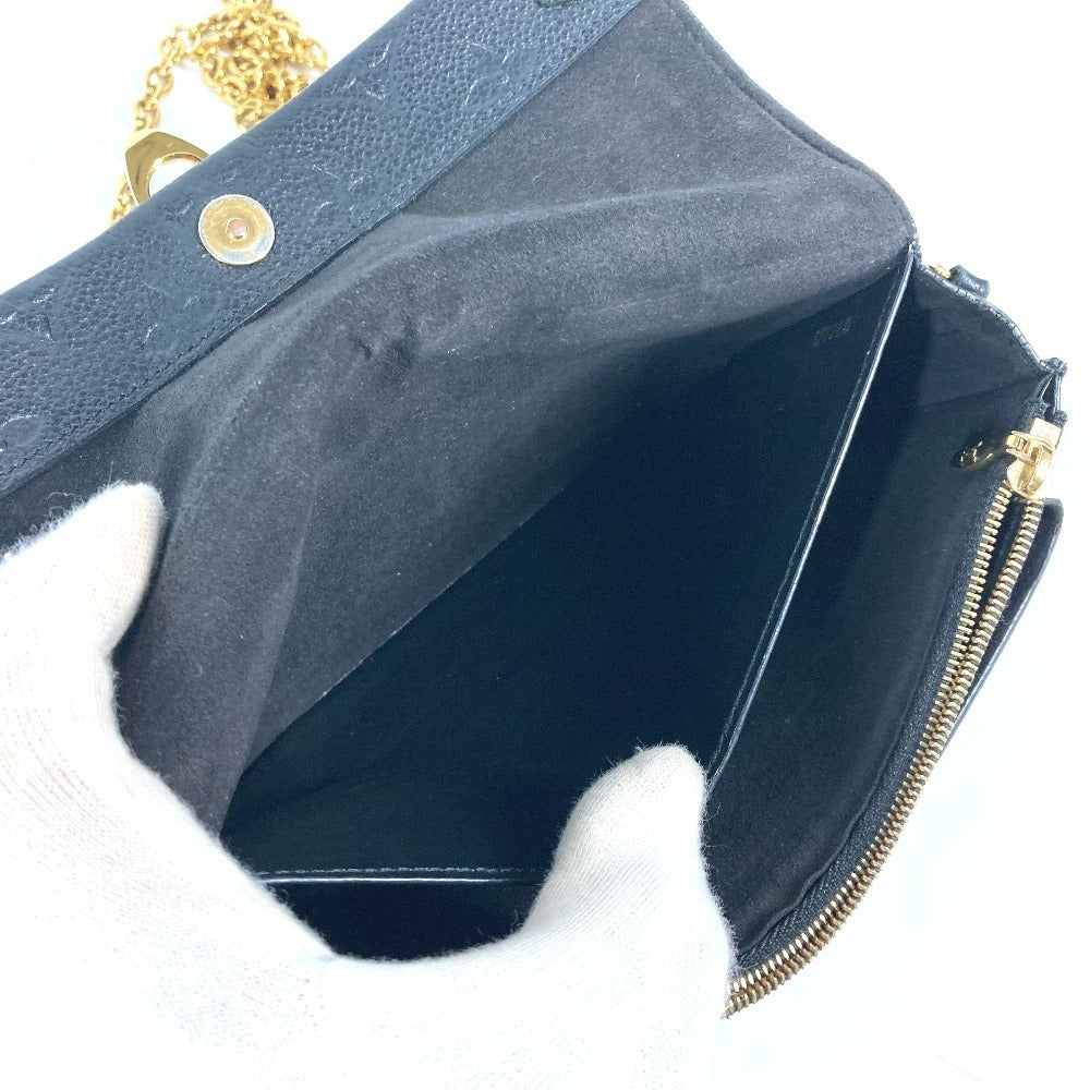 LOUIS VUITTON M67839 モノグラムアンプラント ポルトフォイユ・ヴァヴァン チェーンウォレット カバン ショルダーバッグ 長財布 モノグラムアンプラントレザー レディース ノワール ブラック