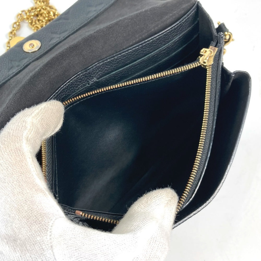 LOUIS VUITTON M67839 モノグラムアンプラント ポルトフォイユ・ヴァヴァン チェーンウォレット カバン ショルダーバッグ 長財布 モノグラムアンプラントレザー レディース ノワール ブラック