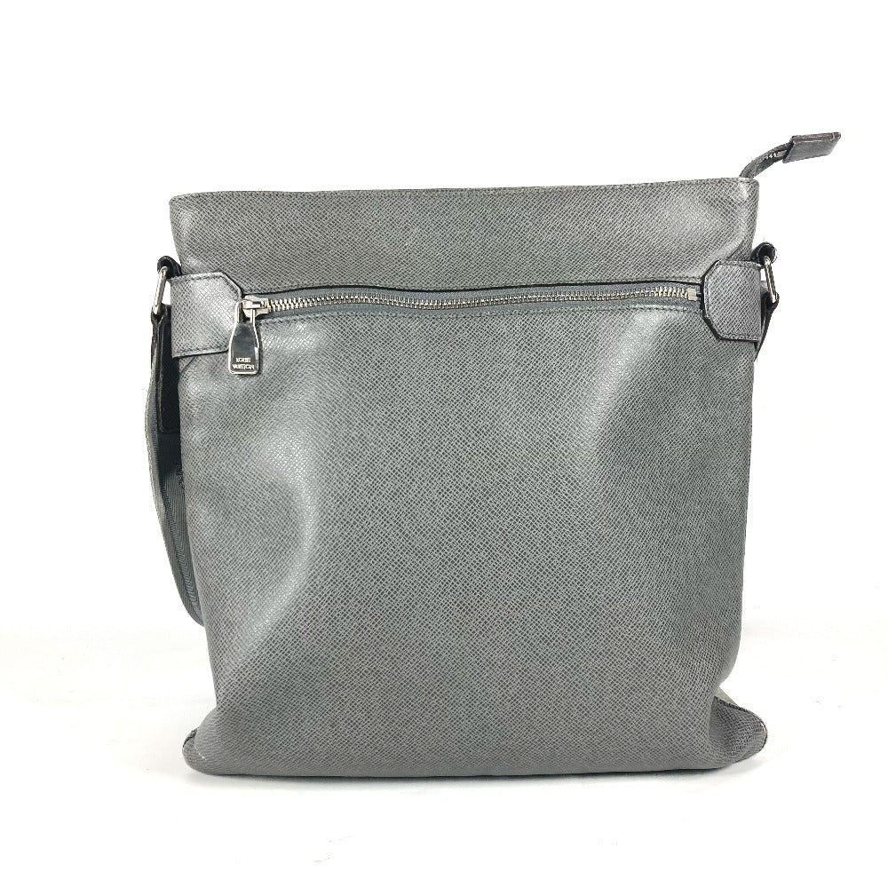LOUIS VUITTON M32630 タイガ サシャ カバン 斜め掛け ポシェット ショルダーバッグ タイガレザー メンズ グラシエ グレー