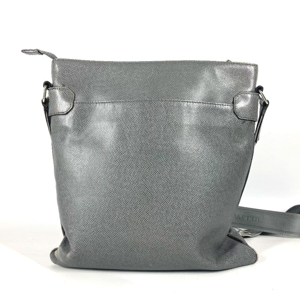 LOUIS VUITTON M32630 タイガ サシャ カバン 斜め掛け ポシェット ショルダーバッグ タイガレザー メンズ グラシエ グレー