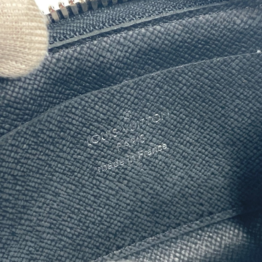 LOUIS VUITTON M63375 タイガ ポルトモネジュール 財布 小銭入れ L字ファスナー コインケース タイガレザー ユニセックス ブラック