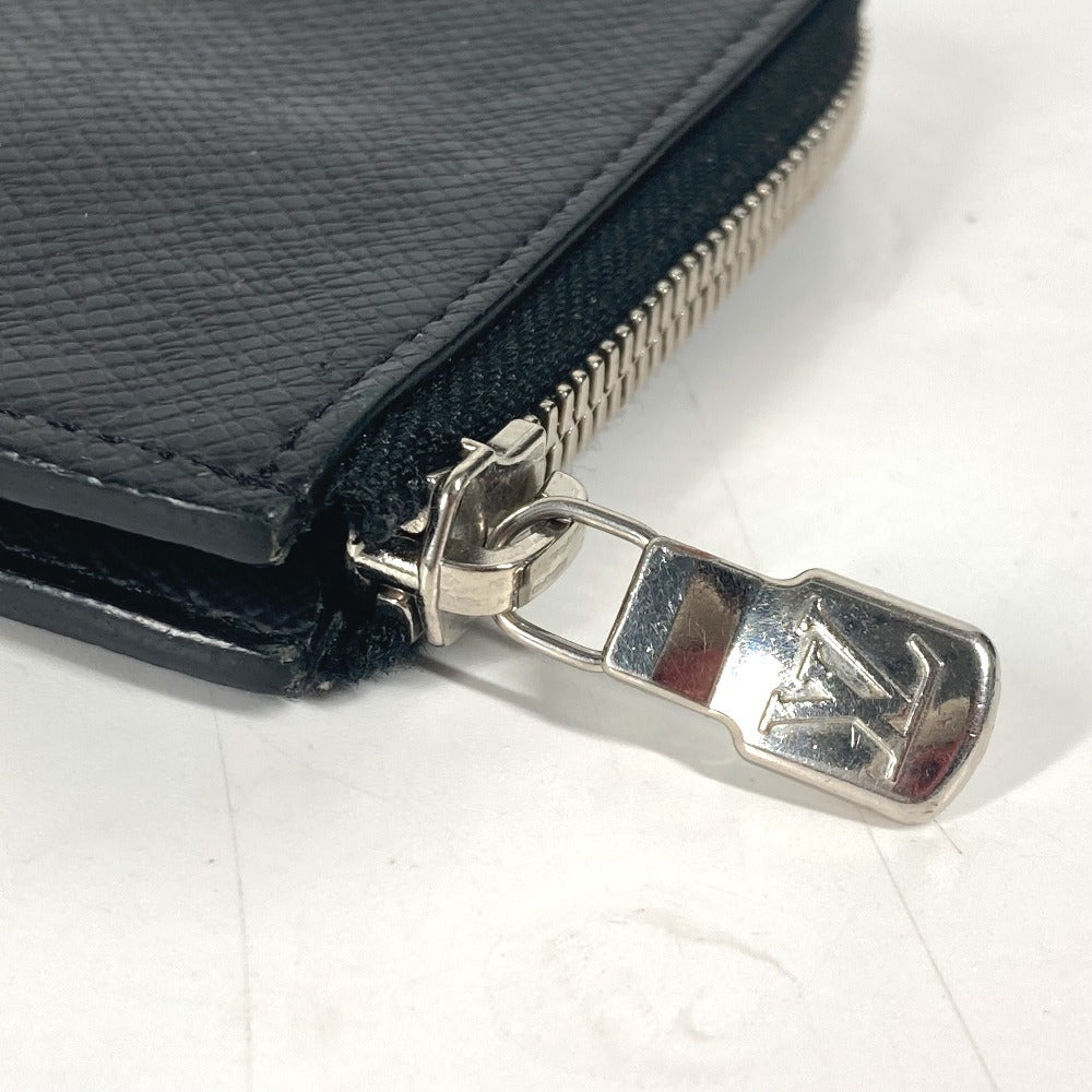LOUIS VUITTON M63375 タイガ ポルトモネジュール 財布 小銭入れ L字ファスナー コインケース タイガレザー ユニセックス ブラック