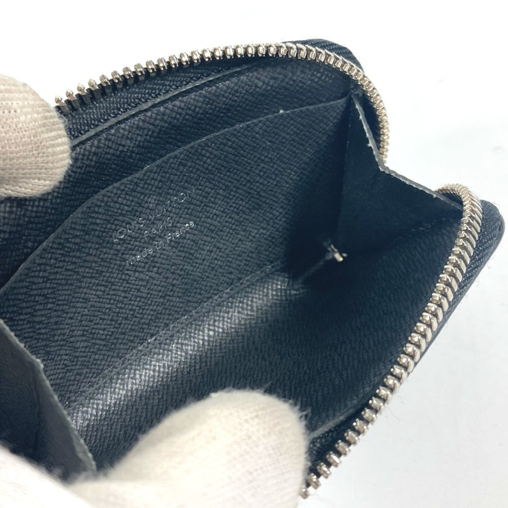LOUIS VUITTON M63375 タイガ ポルトモネジュール 財布 小銭入れ L字ファスナー コインケース タイガレザー ユニセックス ブラック