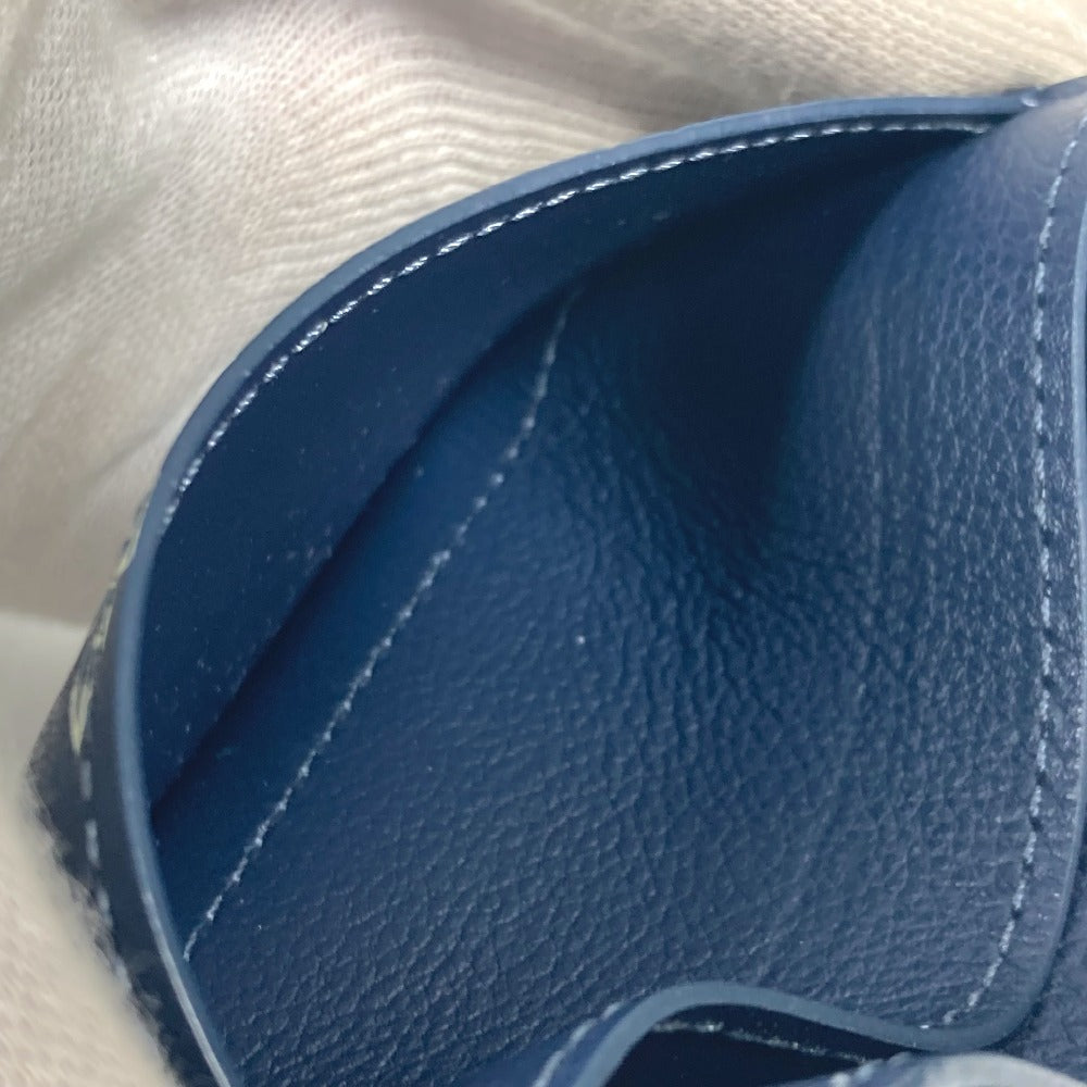 LOUIS VUITTON M83700 モノグラムシャドウ ポルト カルト・ダブル 名刺入れ パスケース カードケース モノグラムシャドウレザー ユニセックス ブルーマリーヌ ネイビー