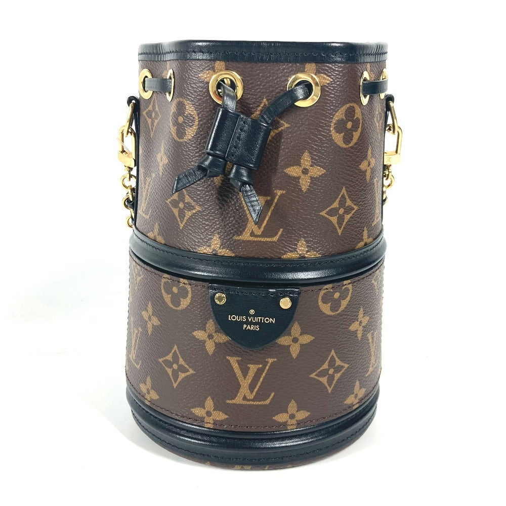 LOUIS VUITTON M83480 Monogram Kanoe Bag Hand Bag Drawstring Bag Pouch Chain Shoulder Bag MonogramCanvas Brown/Black Used