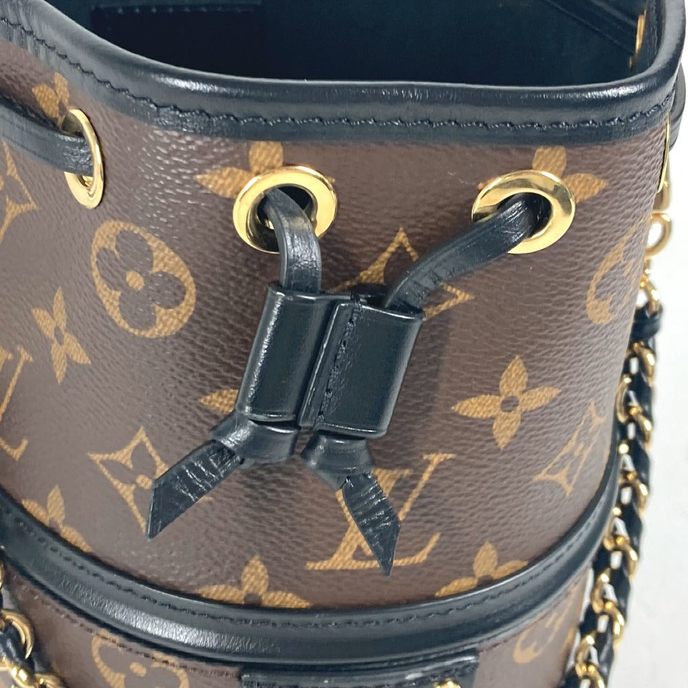 LOUIS VUITTON M83480 Monogram Kanoe Bag Hand Bag Drawstring Bag Pouch Chain Shoulder Bag MonogramCanvas Brown/Black Used