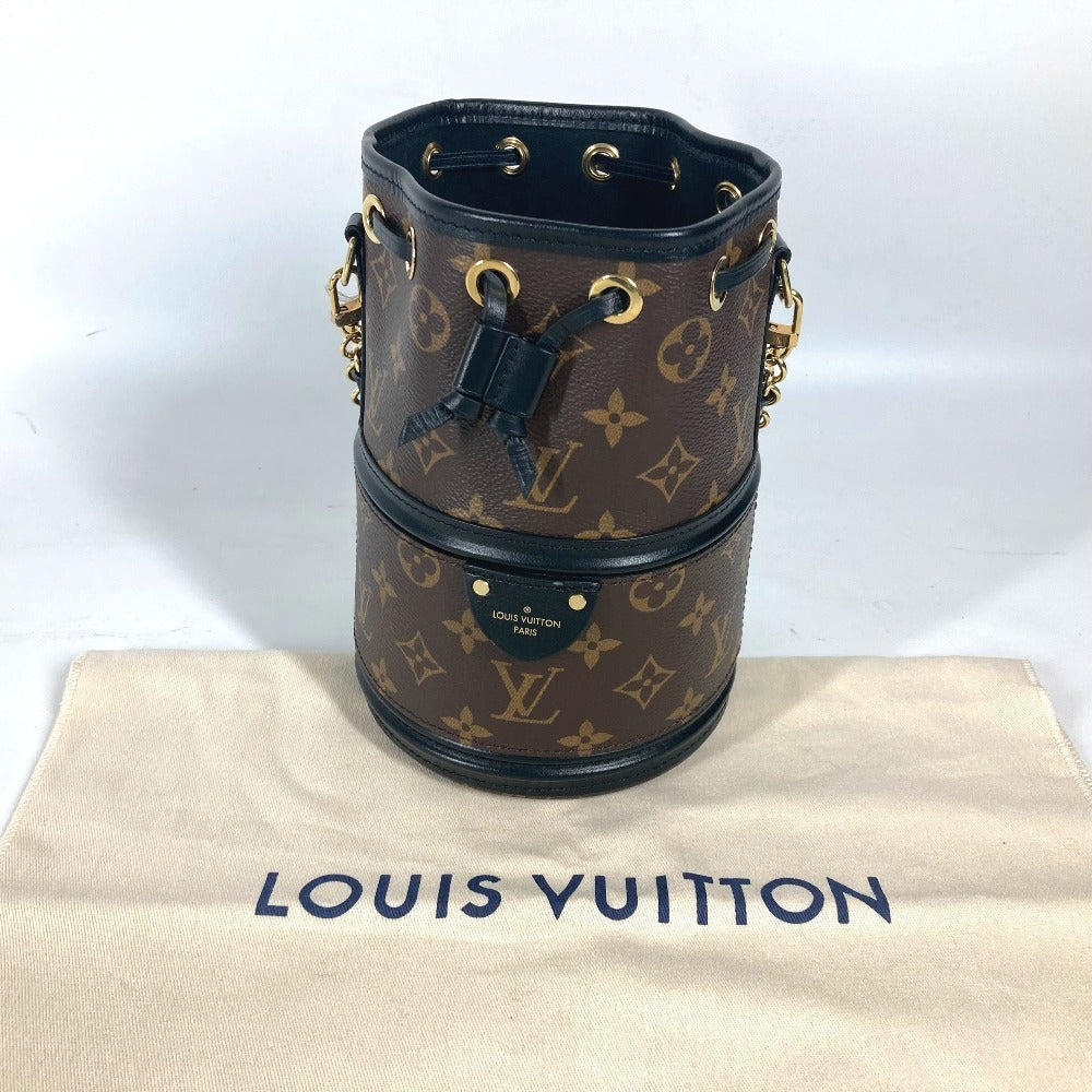 LOUIS VUITTON M83480 Monogram Kanoe Bag Hand Bag Drawstring Bag Pouch Chain Shoulder Bag MonogramCanvas Brown/Black Used