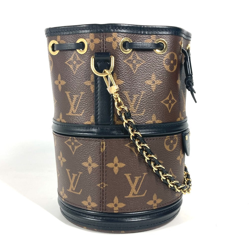 LOUIS VUITTON M83480 Monogram Kanoe Bag Hand Bag Drawstring Bag Pouch Chain Shoulder Bag MonogramCanvas Brown/Black Used