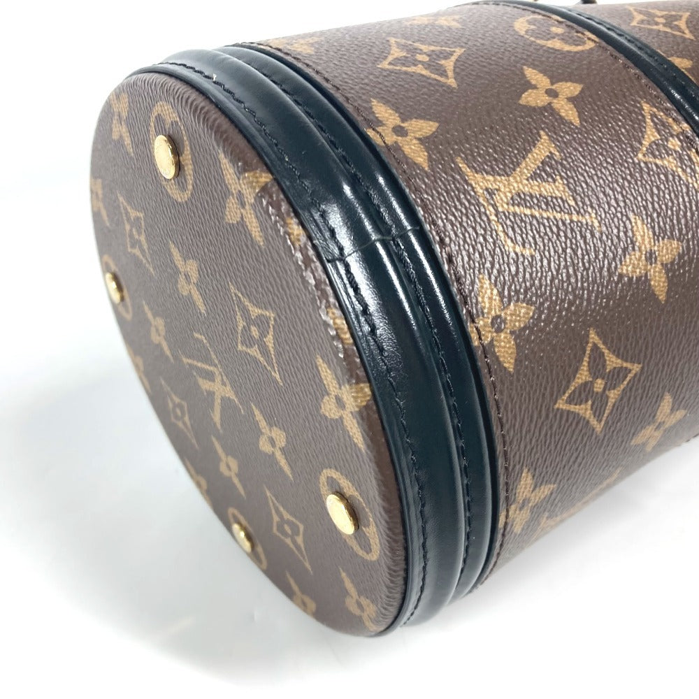 LOUIS VUITTON M83480 Monogram Kanoe Bag Hand Bag Drawstring Bag Pouch Chain Shoulder Bag MonogramCanvas Brown/Black Used