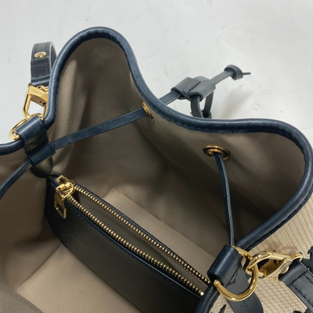 LOUIS VUITTON M23080 モノグラムバイザプール ネオノエMM カバン ショルダーバッグ 斜め掛け 巾着 ショルダーバッグ コットン レディース ノワール ブラック