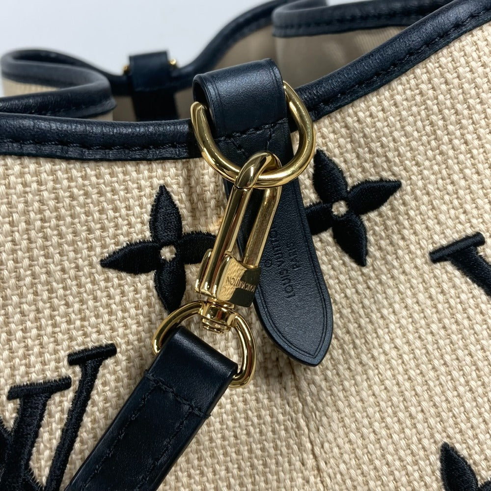 LOUIS VUITTON M23080 モノグラムバイザプール ネオノエMM カバン ショルダーバッグ 斜め掛け 巾着 ショルダーバッグ コットン レディース ノワール ブラック