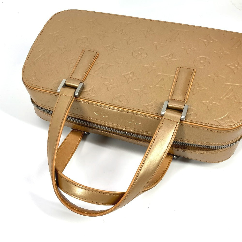 LOUIS VUITTON M55177 モノグラムマット シェルトン カバン トートバッグ ハンドバッグ モノグラムマットレザー レディース アンブレ ベージュ