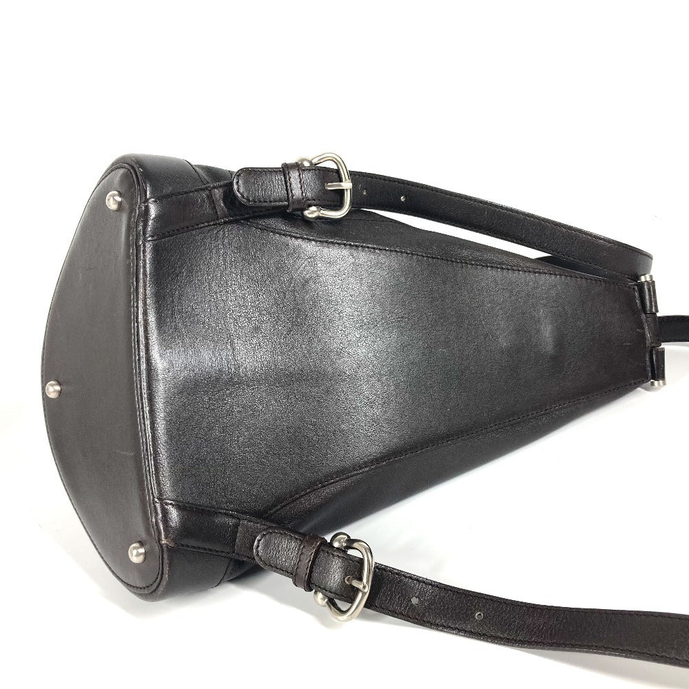LOEWE アナグラム ロゴ アントン カバン バックパック ショルダーバッグ リュックサック レザー ユニセックス ブラウン