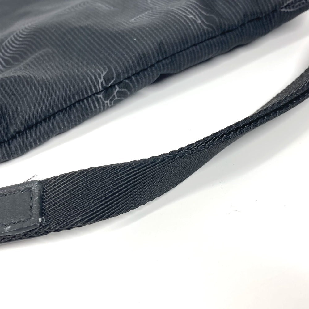 LOUIS VUITTON M80142 モノグラム ポシェット A4 リバーシブル カバン ポーチ ストラップ付 クラッチバッグ ナイロン ユニセックス ブラック