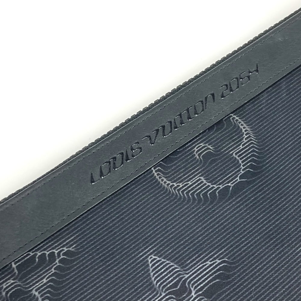 LOUIS VUITTON M80142 モノグラム ポシェット A4 リバーシブル カバン ポーチ ストラップ付 クラッチバッグ ナイロン ユニセックス ブラック