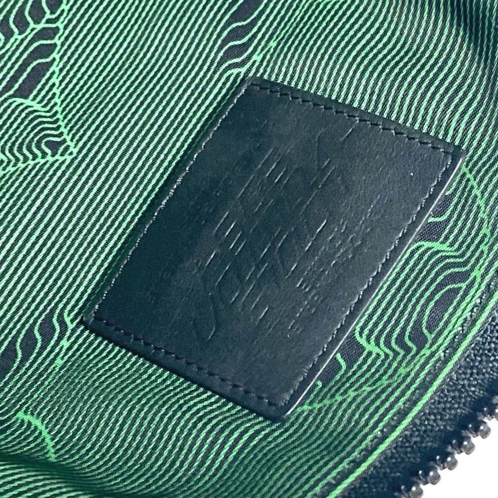 LOUIS VUITTON M80142 モノグラム ポシェット A4 リバーシブル カバン ポーチ ストラップ付 クラッチバッグ ナイロン ユニセックス ブラック