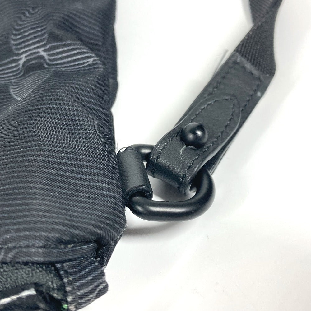 LOUIS VUITTON M80142 モノグラム ポシェット A4 リバーシブル カバン ポーチ ストラップ付 クラッチバッグ ナイロン ユニセックス ブラック