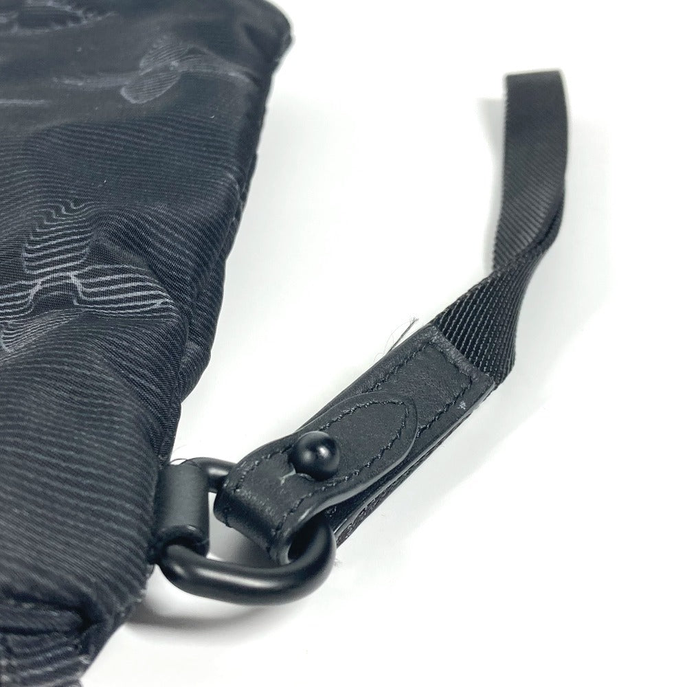 LOUIS VUITTON M80142 モノグラム ポシェット A4 リバーシブル カバン ポーチ ストラップ付 クラッチバッグ ナイロン ユニセックス ブラック