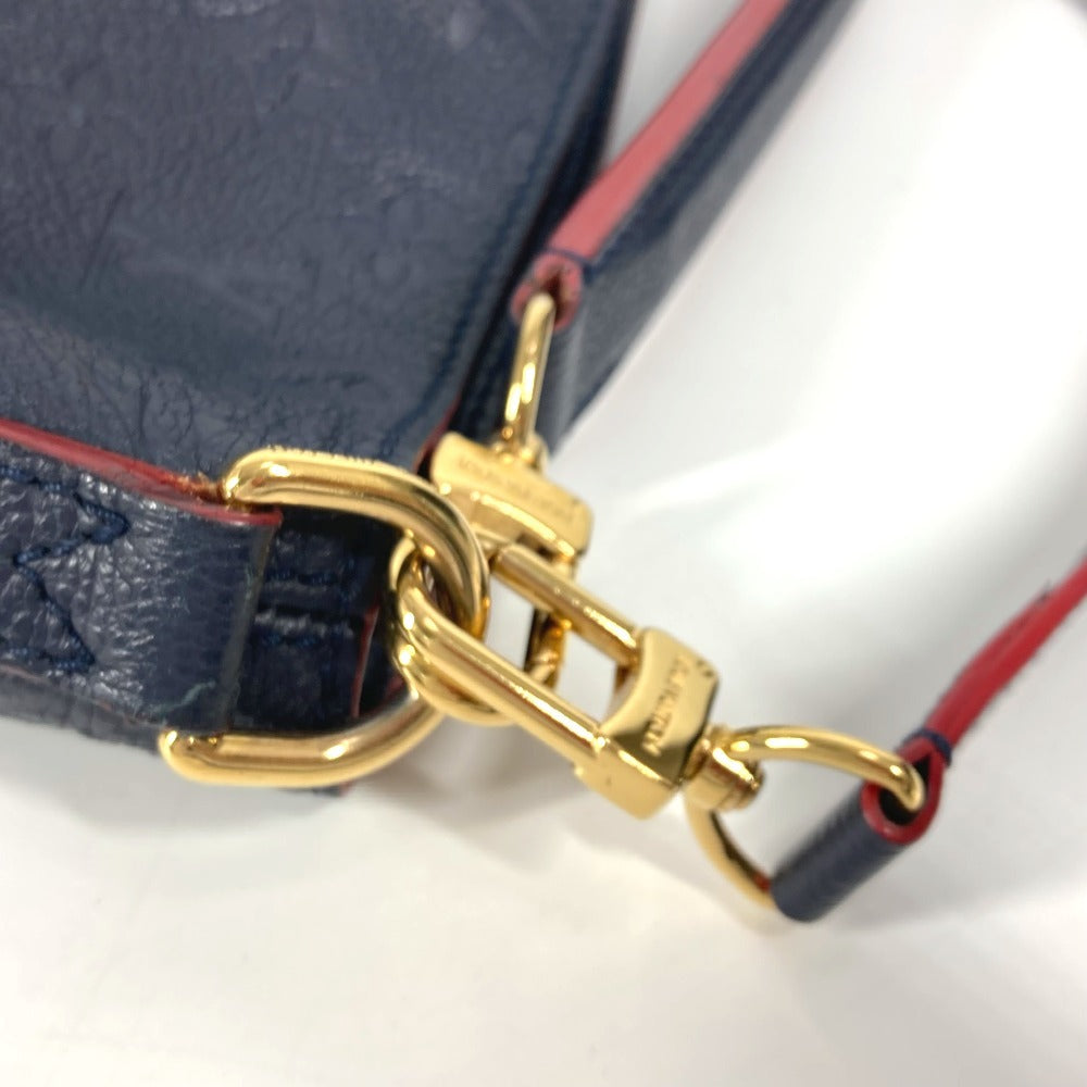 LOUIS VUITTON M44012 モノグラムアンプラント メリー 2WAYバッグ 肩掛け トートバッグ ショルダーバッグ モノグラムアンプラントレザー レディース マリーヌルージュ ネイビー