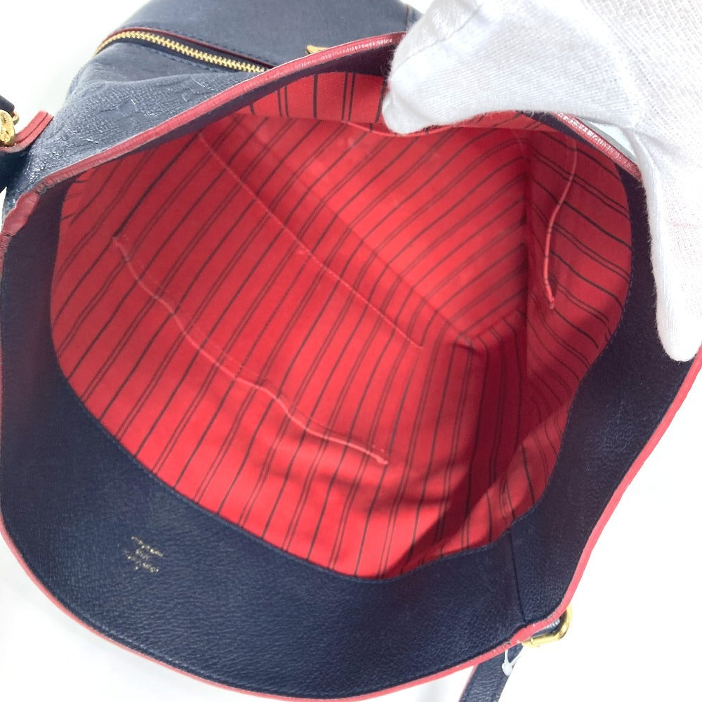 LOUIS VUITTON M44012 モノグラムアンプラント メリー 2WAYバッグ 肩掛け トートバッグ ショルダーバッグ モノグラムアンプラントレザー レディース マリーヌルージュ ネイビー