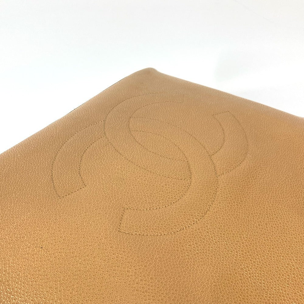 CHANEL vintage CC CC Mark Bag Shoulder Bag Tote Bag Shoulder Bag Caviar Leather Beige Used