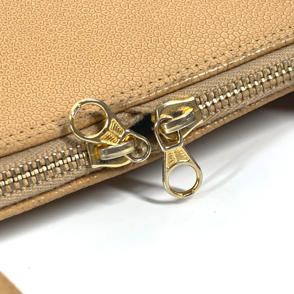 CHANEL vintage CC CC Mark Bag Shoulder Bag Tote Bag Shoulder Bag Caviar Leather Beige Used