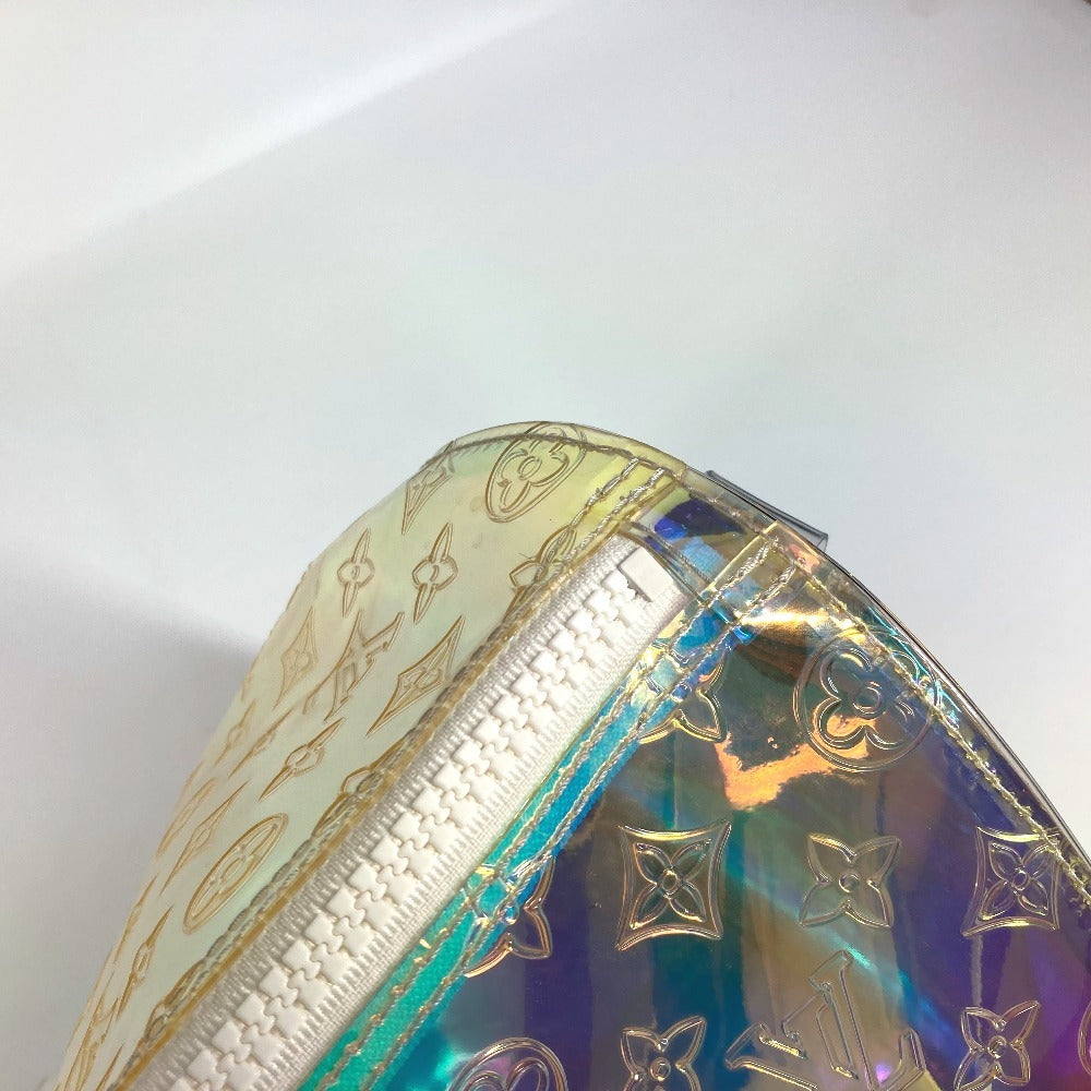 LOUIS VUITTON M53271 Monogram Prism Keepall Bandouliere 50 Travel Bag Shoulder Bag Boston Bag Leather Unisex Aurora Clear